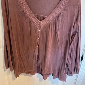 Lucky Brand Dusty Rose Blouse